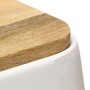 Küchenhocker 2 Einheiten aus massivem weißem Mangoholz von vidaXL, Küchenhocker - Ref: Foro24-286133, Preis: 178,44 €, Rabatt: %