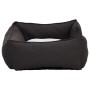 Plush dog bed with a dark gray and white linen appearance by vidaXL, Beds for dogs - Ref: Foro24-171362, Price: 37,45 €, Disc...