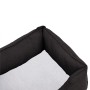 Plush dog bed with a dark gray and white linen appearance by vidaXL, Beds for dogs - Ref: Foro24-171362, Price: 37,45 €, Disc...