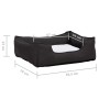 Plush dog bed with a dark gray and white linen appearance by vidaXL, Beds for dogs - Ref: Foro24-171362, Price: 37,45 €, Disc...