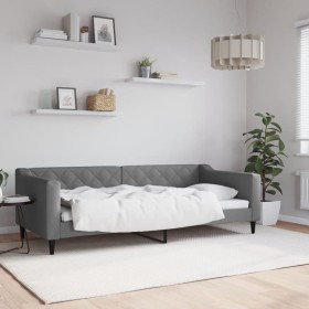 Dark gray fabric sofa bed 90x200 cm by vidaXL, Beds and slatted bases - Ref: Foro24-354162, Price: 227,95 €, Discount: %