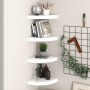 Floating wall shelf 4 pcs glossy white MDF 25x25x3.8 cm by vidaXL, Shelves and shelves - Ref: Foro24-323888, Price: 40,29 €, ...