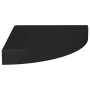 Black MDF floating corner shelf 25x25x3.8 cm by vidaXL, Shelves and shelves - Ref: Foro24-323898, Price: 16,40 €, Discount: %