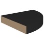 Estante flotante de esquina MDF negro 25x25x3,8 cm de vidaXL, Estantes y estanterías - Ref: Foro24-323898, Precio: 16,99 €, D...