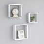 Cube wall shelves 3 units white MDF by vidaXL, Shelves and shelves - Ref: Foro24-323952, Price: 40,73 €, Discount: %