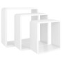 Cube Wandregale 3 Einheiten aus weißem MDF von vidaXL, Regale und Regale - Ref: Foro24-323952, Preis: 40,73 €, Rabatt: %