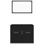 Bathroom furniture set 2 pieces black plywood by vidaXL, Bathroom furniture - Ref: Foro24-804783, Price: 66,99 €, Discount: %