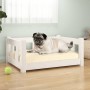 Cama para perros madera maciza de pino blanco 65,5x50,5x28 cm de vidaXL, Camas para perros - Ref: Foro24-820188, Precio: 52,4...