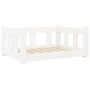 Cama para perros madera maciza de pino blanco 65,5x50,5x28 cm de vidaXL, Camas para perros - Ref: Foro24-820188, Precio: 50,9...