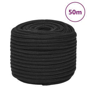 Cuerda de barco polipropileno negro intenso 14 mm 50 m de vidaXL, Sogas y cuerdas metálicas - Ref: Foro24-152516, Precio: 48,...