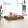 Cama para perros madera maciza pino marrón miel 71,5x54x9 cm de vidaXL, Camas para perros - Ref: Foro24-820859, Precio: 35,45...