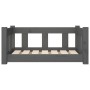 Dog bed solid gray pine wood 65.5x50.5x28 cm by vidaXL, Beds for dogs - Ref: Foro24-820189, Price: 56,99 €, Discount: %