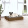 Hundebett aus massivem Kiefernholz, honigbraun, 61,5 x 49 x 9 cm von vidaXL, Betten für Hunde - Ref: Foro24-820854, Preis: 31...