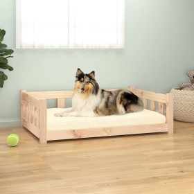 Hundebett aus massivem Kiefernholz, 95,5 x 65,5 x 28 cm von vidaXL, Betten für Hunde - Ref: Foro24-820197, Preis: 62,19 €, Ra...