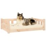 Cama para perros madera maciza de pino 95,5x65,5x28 cm de vidaXL, Camas para perros - Ref: Foro24-820197, Precio: 62,19 €, De...