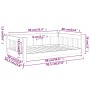 Cama para perros madera maciza pino marrón miel 95,5x65,5x28 cm de vidaXL, Camas para perros - Ref: Foro24-820200, Precio: 78...