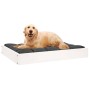 Hundebett aus massivem Kiefernholz in Weiß 71,5x54x9 cm von vidaXL, Betten für Hunde - Ref: Foro24-820857, Preis: 33,99 €, Ra...