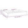 Cama para perros madera maciza de pino blanco 71,5x54x9 cm de vidaXL, Camas para perros - Ref: Foro24-820857, Precio: 33,53 €...