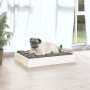 Hundebett aus massivem weißem Kiefernholz, 61,5 x 49 x 9 cm von vidaXL, Betten für Hunde - Ref: Foro24-820852, Preis: 30,72 €...