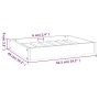 Dog bed solid gray pine wood 61.5x49x9 cm by vidaXL, Beds for dogs - Ref: Foro24-820853, Price: 24,44 €, Discount: %