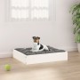 Cama para perros madera maciza de pino blanco 51,5x44x9 cm de vidaXL, Camas para perros - Ref: Foro24-820847, Precio: 26,58 €...