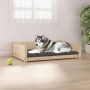 Hundebett aus massivem Kiefernholz 105,5 x 75,5 x 28 cm von vidaXL, Betten für Hunde - Ref: Foro24-821462, Preis: 83,05 €, Ra...