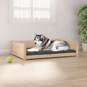 Hundebett aus massivem Kiefernholz 105,5 x 75,5 x 28 cm von vidaXL, Betten für Hunde - Ref: Foro24-821462, Preis: 80,69 €, Ra...