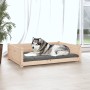 Hundebett aus massivem Kiefernholz 105,5 x 75,5 x 28 cm von vidaXL, Betten für Hunde - Ref: Foro24-821462, Preis: 83,05 €, Ra...