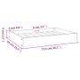 Cama para perros madera maciza de pino 71,5x49x9 cm de vidaXL, Camas para perros - Ref: Foro24-820856, Precio: 31,99 €, Descu...