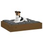 Hundebett aus massivem Kiefernholz, honigbraun, 51,5 x 44 x 9 cm von vidaXL, Betten für Hunde - Ref: Foro24-820849, Preis: 20...