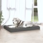 Cama para perros madera maciza de pino gris 101,5x74x9 cm de vidaXL, Camas para perros - Ref: Foro24-820868, Precio: 40,43 €,...