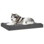 Cama para perros madera maciza de pino gris 101,5x74x9 cm de vidaXL, Camas para perros - Ref: Foro24-820868, Precio: 40,43 €,...