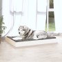 Dog bed solid white pine wood 101.5x74x9 cm by vidaXL, Beds for dogs - Ref: Foro24-820867, Price: 54,63 €, Discount: %