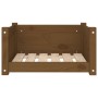 Cama para perros madera maciza pino marrón miel 55,5x45,5x28 cm de vidaXL, Camas para perros - Ref: Foro24-821445, Precio: 52...