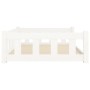 Dog bed solid white pine wood 105.5x75.5x28 cm by vidaXL, Beds for dogs - Ref: Foro24-820203, Price: 88,49 €, Discount: %