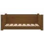 Cama para perros madera maciza pino marrón miel 75,5x55,5x28 cm de vidaXL, Camas para perros - Ref: Foro24-821455, Precio: 66...