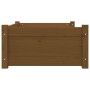 Cama para perros madera maciza pino marrón miel 75,5x55,5x28 cm de vidaXL, Camas para perros - Ref: Foro24-821455, Precio: 66...