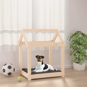 Solid pine wood dog bed 61x50x70 cm by vidaXL, Beds for dogs - Ref: Foro24-822197, Price: 37,43 €, Discount: %