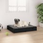 Solid black pine wood dog bed 61.5x49x9 cm by vidaXL, Beds for dogs - Ref: Foro24-820855, Price: 24,44 €, Discount: %