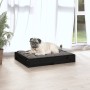 Solid black pine wood dog bed 61.5x49x9 cm by vidaXL, Beds for dogs - Ref: Foro24-820855, Price: 24,99 €, Discount: %