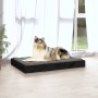 Hundebett aus massivem schwarzem Kiefernholz, 91,5 x 64 x 9 cm von vidaXL, Betten für Hunde - Ref: Foro24-820865, Preis: 49,9...