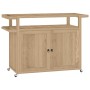 Barwagen aus massivem Teakholz, 120 x 50 x 90 cm von vidaXL, Küchen- und Speisewagen - Ref: Foro24-340764, Preis: 391,54 €, R...