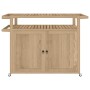 Barwagen aus massivem Teakholz, 120 x 50 x 90 cm von vidaXL, Küchen- und Speisewagen - Ref: Foro24-340764, Preis: 391,54 €, R...