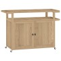 Barwagen aus massivem Teakholz, 120 x 50 x 90 cm von vidaXL, Küchen- und Speisewagen - Ref: Foro24-340764, Preis: 391,54 €, R...