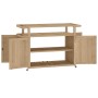 Barwagen aus massivem Teakholz, 120 x 50 x 90 cm von vidaXL, Küchen- und Speisewagen - Ref: Foro24-340764, Preis: 391,54 €, R...