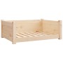 Cama para perros madera maciza de pino 75,5x55,5x28 cm de vidaXL, Camas para perros - Ref: Foro24-821452, Precio: 58,08 €, De...