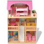 Casa de muñecas de 3 pisos madera 60x30x90 cm de vidaXL, Casitas de muñecas - Ref: Foro24-80175, Precio: 89,99 €, Descuento: %