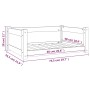 Cama para perros madera maciza de pino 75,5x55,5x28 cm de vidaXL, Camas para perros - Ref: Foro24-821452, Precio: 58,08 €, De...