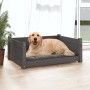 Cama para perros madera maciza de pino gris 75,5x55,5x28 cm de vidaXL, Camas para perros - Ref: Foro24-821454, Precio: 75,99 ...