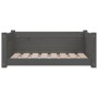 Cama para perros madera maciza de pino gris 75,5x55,5x28 cm de vidaXL, Camas para perros - Ref: Foro24-821454, Precio: 75,99 ...